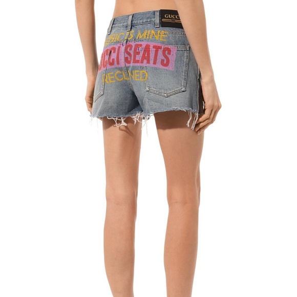 Gucci denim shorts size 26 - Picture 1 of 8